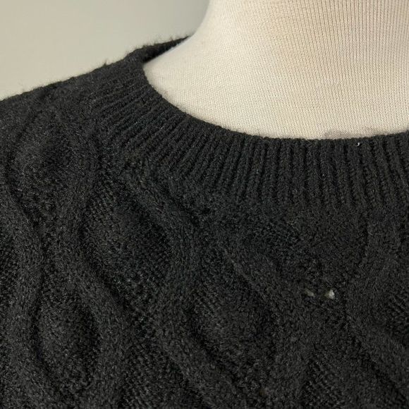 NWT SWEET ROMEO Black Crew Neck Sweater (M) - Picture 3 of 7